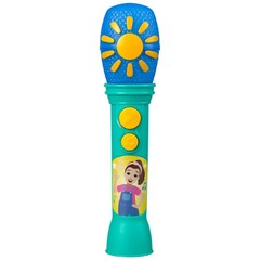 eKids Ms Rachel Toy Microphone for Kids, Includes Built-in Music Small, Green