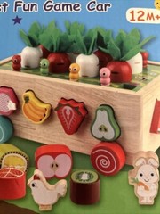 Skyfield Fruit Harvest Fun Game Cart – Shape And Color Recognition Wood Toy