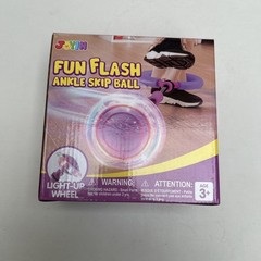 Pink Ankle Skip Ball Flashing Lights Kids Indoor Outdoor Exercise Toy Gift 3+