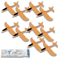 Airplane Toys 19″ Foam 10 Orange Plane, Birthday Gifts For Kids 3 4 5 6 7 8 9 10