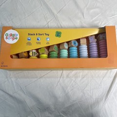 Giggle Scape Stack & Sort Toy, 66pcs Letters, Numbers, Colors, Animals