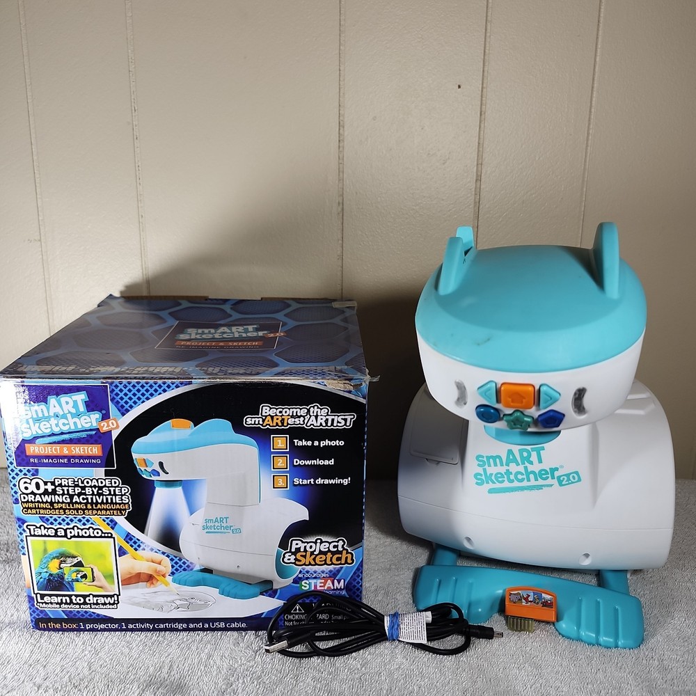 smART Sketcher 2.0 Project & Sketch W/ 1 Cartridge & USB Cable STEAM Learning