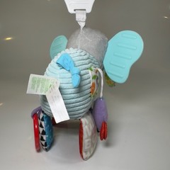 Eric Carle Elephant Plush Rattle Crinkle Hanging Toy Car Seat Stroller Activity