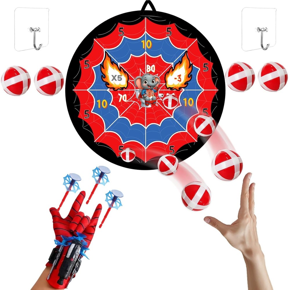 Spiders Web Shooter ，Spider Toys for Boys 4-6，Boys 6-8 Years Old，Wrist Toys, Bir