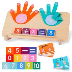 Montessori Toys for 3-5 Year Old, Educational Math 11.6×8.46 inch, Colorful