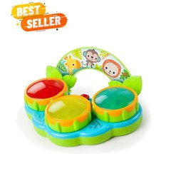 Safari Beats Educational Musical Drum Toy – Engaging Lights & Tunes 3 +