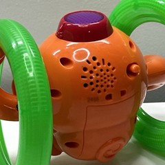 Bright Starts Roll & Glow Monkey Crawling Baby Toy With Lights And Sounds