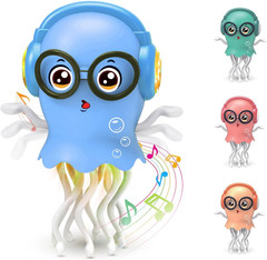 Dancing Jellydancer Kids Toy, Baby Toy Learning Crawling Jellydancer Tummy Time