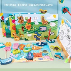 Childrens Fishing Beading Baby Educational Toy