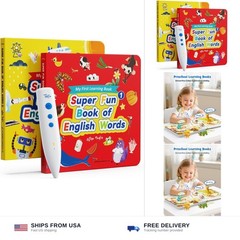 TEKFUN Talking Pen Books Sets, Interactive Audio Sound Books Kids Learning El…