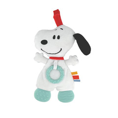 Color White Peanuts-Snoopy Blanky w/ Crinkle Teether