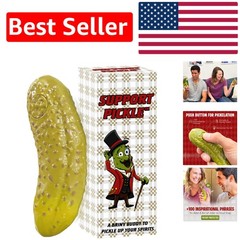 Humorous Emotional Support Pickle with 100+ Positive Messages for Every Occasion