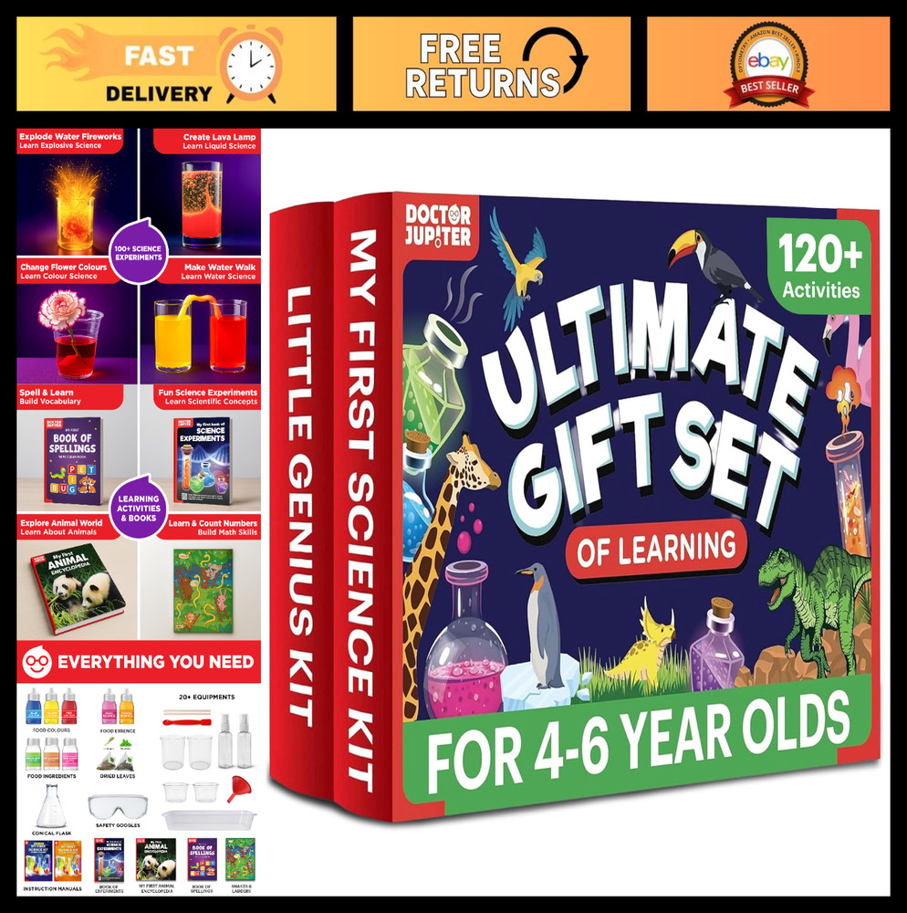 Ultimate Learning Gift Set | My First Science & Little Genius Kits | STEM Toys f