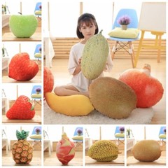 plush toy fruit cushion sofa pillow Durian Mango Kiwi strawberry Peach pineapple