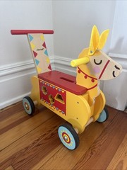 Janod Wooden Walker Push Pull Toy for Toddlers