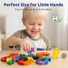 Ideal Gift: Montessori Snake Alphabet Puzzle for Preschool Learning Adventures