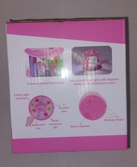Baby Girl Toys for 6-12 Months Ocean Rotating Light Up Musical 6 7 8 9 Pink