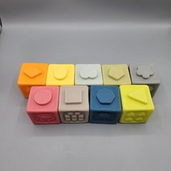 Soft Stacking Blocks Baby Sensory Toys Numbers Shapes Stacking Lot Of 9
