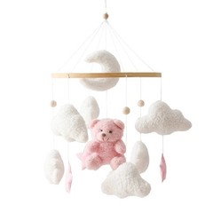 Baby Crib Mobile Rattle Toy For 0-12 Months Cartoon Felt Forest Animal Bed Bell