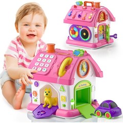 Montessori Learning House Toy Pink Bilingual Musical Toddler Talkfun TKF-003