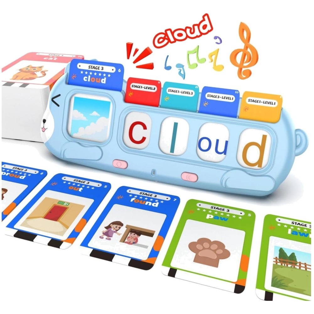 Interactive Phonics & Math Flash Cards Set for Preschoolers