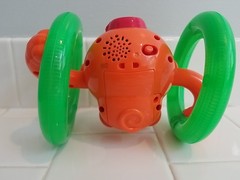 Bright Starts Roll & Glow Monkey Crawling Baby Toy With Lights And Sounds Works