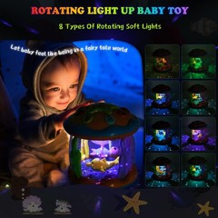 M SANMERSEN Baby Boys Toys 6-12 Months, Babies Ocean Rotating Lights Up Music…