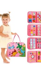 Toddler Busy Board for 2-4 Year Old Girls Boys Bithday Gift,Educational Learning