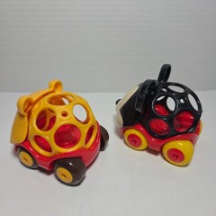 Disney Baby Oball Go Grippers Mickey Mouse & Winnie the Pooh Toy Car Set