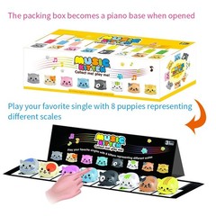 Musical Scale Cat, Touch Sensitive Music Piano Learning Funny Toy with Packin…