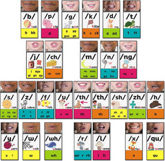 Rainbow Consonants Sound Wall for Classroom Neutral Phonics Kit, Science of Read
