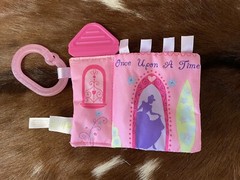 Disney Baby Pink Soft Cloth Book Princes Once upon a time