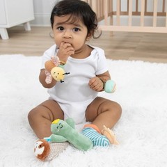 Sock Rattles Set of 5 – Girl Boy Rattle Socks, Baby Toys 0-6-12 Month, Animal…