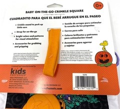 Peanuts Halloween Deluxe Crinkle Square with Teether On The Go Great Pumpkin