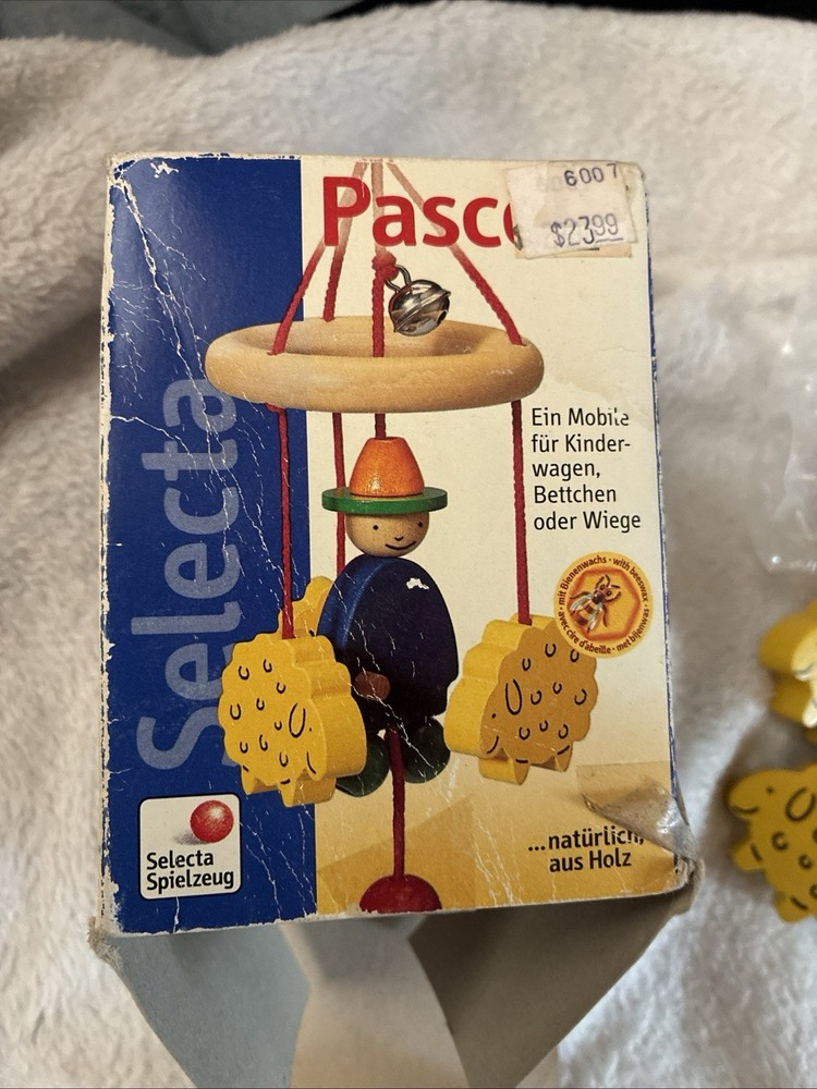 Selecta Spielzeug Pascola Crib baby mobile #1471 With Original Box And Paperwork