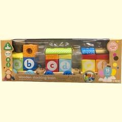 Early Learning Centre Wooden Stacking Train Hand Eye Coordination 15 Blocks Incl