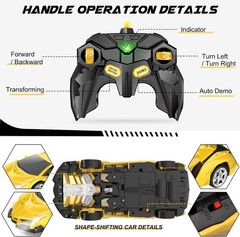 Remote Control Car – Transform Robot RC Cars, Toys for Ages 5-7, Kids Toys, 4 Ye