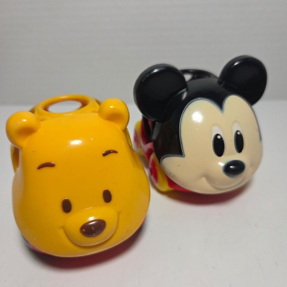 Disney Baby Oball Go Grippers Mickey Mouse & Winnie the Pooh Toy Car Set