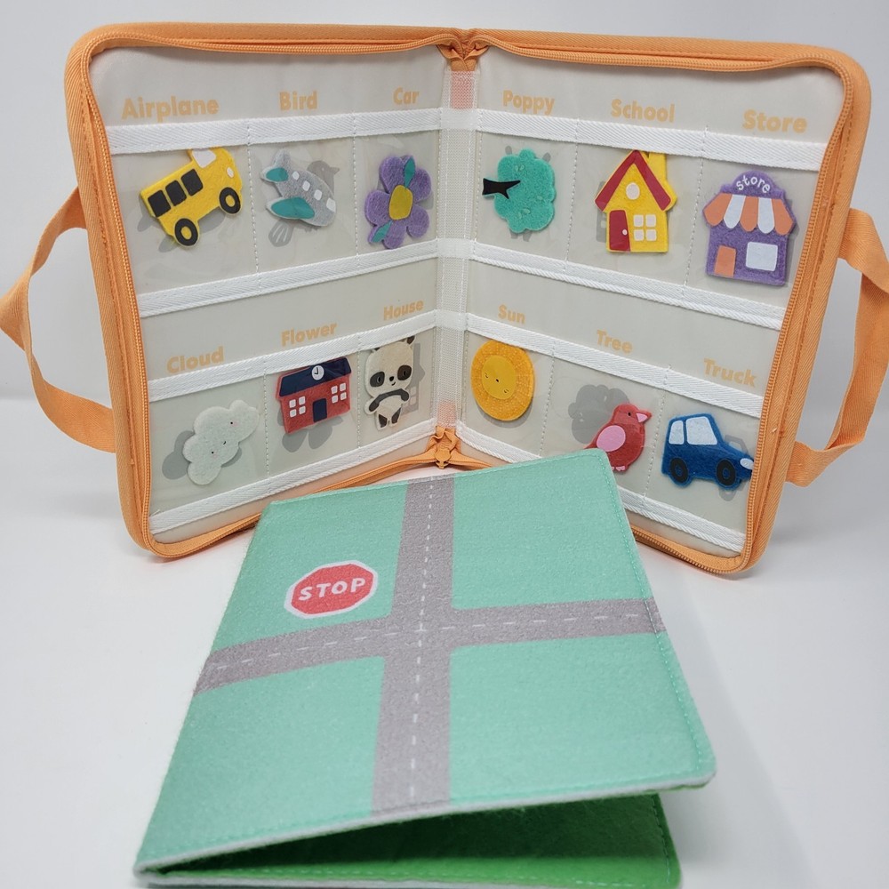 Busy Book Montessori Activity Felt Quiet Toddler Education Learning Panda Crate