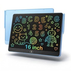 16 Inch Large LCD Writing Tablet for Kids, Colorful Reusable Electronic Doodl…
