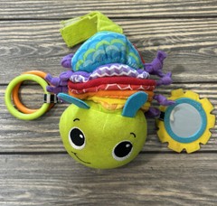Infantino Pull Down Green Multicolor Caterpillar Music Playing Ring Toy Baby P
