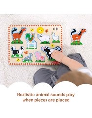 Melissa and Doug Farm Animals Sound Puzzle 8 Animals with Sounds, New and Sealed