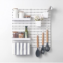 Keepo Peg Board Organizer Accessories, Peg Board with Accessories, Pegboard H…