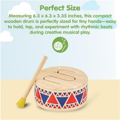 Wooden Toddler Drum Toy | Eco-Friendly Percussion Instrument