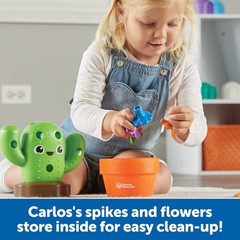 Interactive Pop & Count Cactus Toy – 16 Pieces, Montessori Stacking, Sorting & M