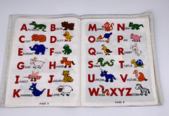 Handmade Yankee Doodle Song Book Fabric Teacher’s Pet Books Read USA Cloth VTG
