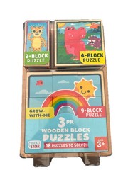 Chuckle & Roar – Wooden Block Puzzles Fun Educational Wooden Puzzle Damaged Box