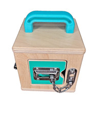 Lovevery Wooden Lock Box Lockbox Montessori Learning Toy, For Ages 19-21 Months