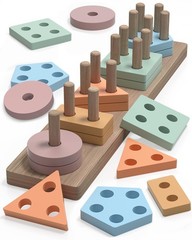 kecristv Montessori Toys for 1 2 Year Old Girl and Boy Birthday Gifts, Shape …