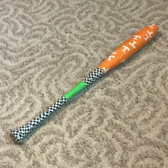 Activity Toy Set Textured Wand/Bat with 2 Balls – Orange Green Black White Blue